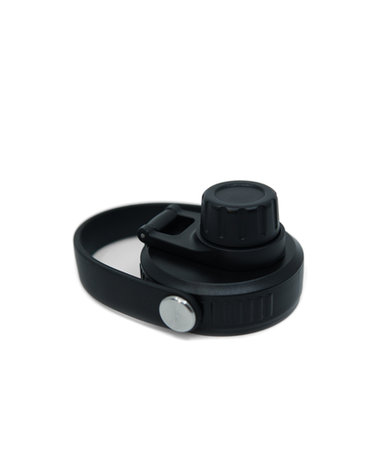 Hydro Lid – closed spout bottle lid with twist-top opening, flow control spout, and secure handle loop.