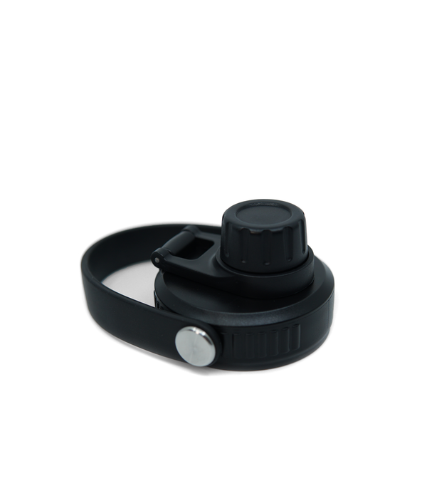 Hydro Lid – closed spout bottle lid with twist-top opening, flow control spout, and secure handle loop.